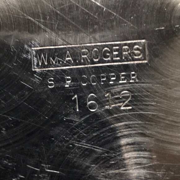 Wm A Rogers Silverplate on copper dishes - Picture 6 of 11